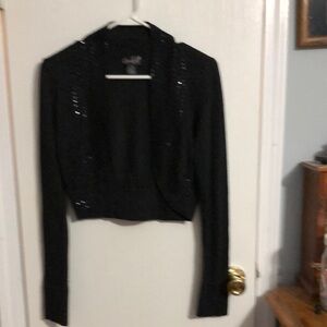 Black Sequin Bolero Jacket
